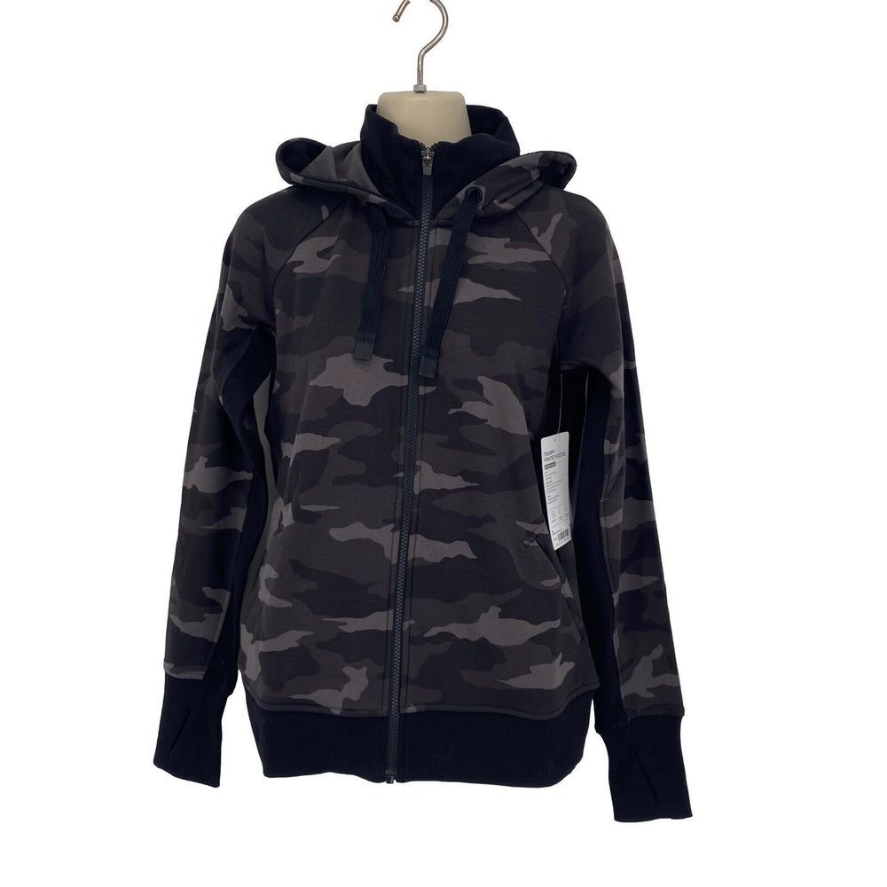Athleta NWT Triumph Camo Printed Hoodie Jacket Size S